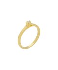 Encantus Solitaire Joia Anel Ouro 18K e Diamante Mulher ENC18KAA00310605G