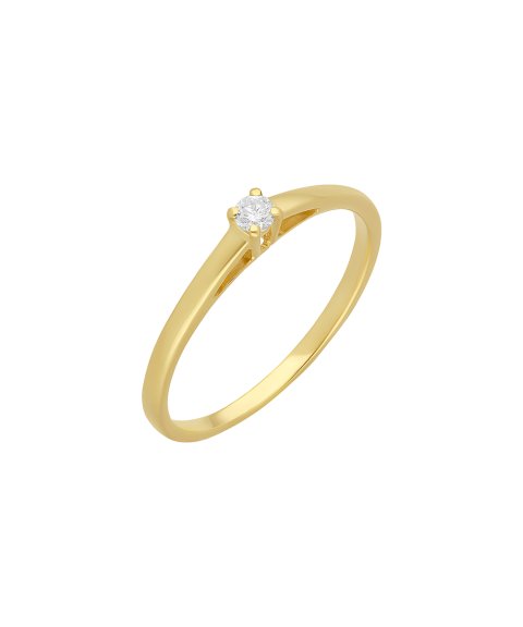 Encantus Solitaire Joia Anel Ouro 18K e Diamante Mulher ENC18KAA00311305G