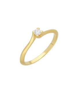 Encantus Solitaire Joia Anel Ouro 18K e Diamante Mulher ENC18KAA00313709G