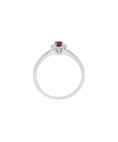 Encantus Princess Joia Anel Ouro 18K, Diamante e Rubi Mulher ENC18KAA031148RB