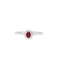 Encantus Princess Joia Anel Ouro 18K, Diamante e Rubi Mulher ENC18KAA031148RB