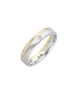 Encantus Evermore 4mm Joia Aliança Ouro 19.2K e Diamante ENCA5P