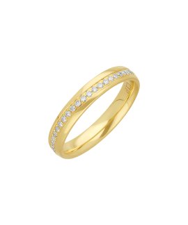 Encantus Evermore 3.5mm Joia Aliança Ouro 19.2K e Diamantes ENCC1P
