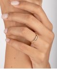 Encantus Evermore 3.5mm Joia Aliança Ouro 19.2K e Diamantes ENCC1P