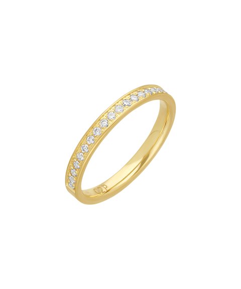 Encantus Evermore 2.5mm Joia Aliança Ouro 19.2K e Diamantes ENCC2P
