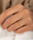 Encantus Evermore 2.5mm Joia Aliança Ouro 19.2K e Diamantes ENCC2P