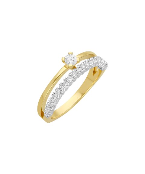 Encantus Evermore Joia Anel Ouro 19.2K e Diamantes Mulher ENCCMANDIA124