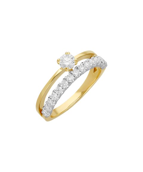 Encantus Evermore Joia Anel Ouro 19.2K e Diamantes Mulher ENCCMANDIA1251