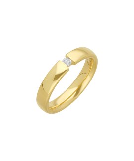 Encantus Evermore 4mm Joia Anel Aliança Ouro 19.2K e Diamante Mulher ENCD1P