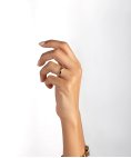 Encantus Evermore 4mm Joia Anel Aliança Ouro 19.2K e Diamante Mulher ENCD1P