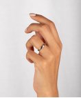Encantus Evermore 3mm Joia Anel Aliança Ouro 19.2K e Diamante Mulher ENCD2P
