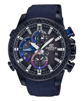 Edifice Premium Race Lap Bluetooth Toro Rosso Relógio Chronograph Homem EQB-800TR-1AER