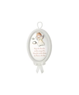 Casa Musical Anjo da Guarda Decoração Medalha de berço EV5104/06PB
