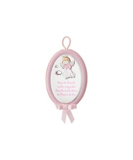 Casa Musical Anjo da Guarda Decoração Medalha de berço Menina EV5104/06PR