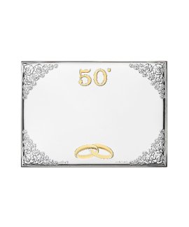 Casa Aniversário de Casamento - 50 Anos 13x18 Placa de Gravação Bodas de Ouro EV9345/13C