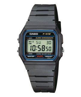 Casio Collection Relógio F-91W-1YEG