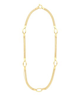 DonaZinda Ópera Joia Colar Ouro 19.2K Mulher FN801 0675