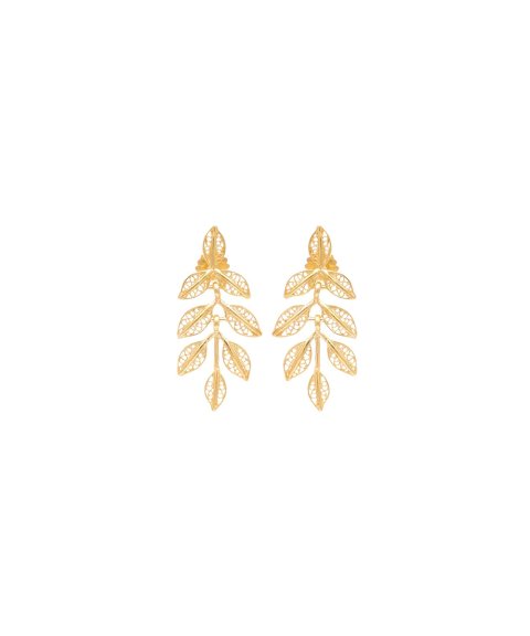 Portugal Jewels Ciclo Joia Brincos Folhas Mulher FPB0120.D