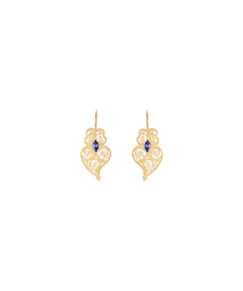 Portugal Jewels Coração de Viana Azul Joia Brincos Dar Cor à Tradição Mulher FPB0165.BD_23 Portugal Jewels Coração de Viana Azul Joia Brincos Dar Cor à Tradição Mulher FPB0165.BD_23