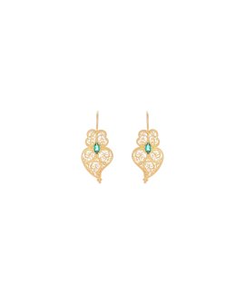 Portugal Jewels Coração de Viana Verde Joia Brincos Dar Cor à Tradição Mulher FPB0165.ED_23