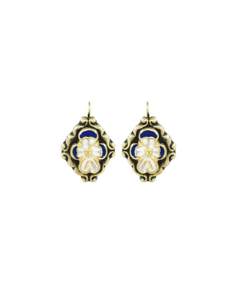 Portugal Jewels Barroco Esmalte Azul Joia Brincos Mulher FPB0203.ED_34 Portugal Jewels Barroco Esmalte Azul Joia Brincos Mulher FPB0203.ED_34