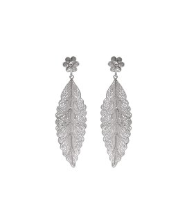 Portugal Jewels Ciclo Joia Brincos Folha Mulher FPB0240