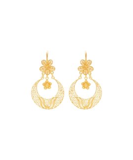 Portugal Jewels Arrecadas Flor Joia Brincos Ciclo Mulher FPB0248ARR.D_64