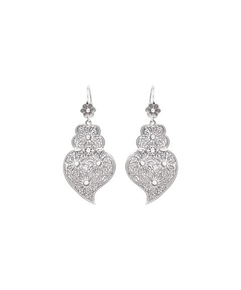 Portugal Jewels Coração de Viana Joia Brincos Clássicos Mulher FPB0270CV Portugal Jewels Coração de Viana Joia Brincos Clássicos Mulher FPB0270CV