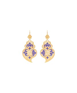 Portugal Jewels Azulejo Joia Brincos Coração de Viana Mulher FPB0300CV.ED