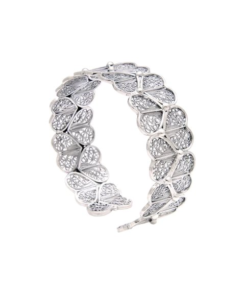 Portugal Jewels Corações Joia Pulseira Bangle Mulher FPP0600