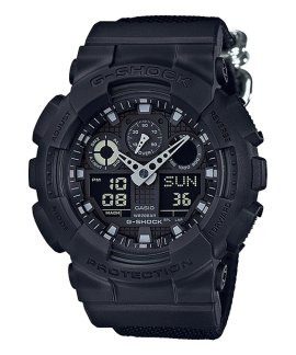 G-Shock Black Out Cloth Relógio Homem GA-100BBN-1AER