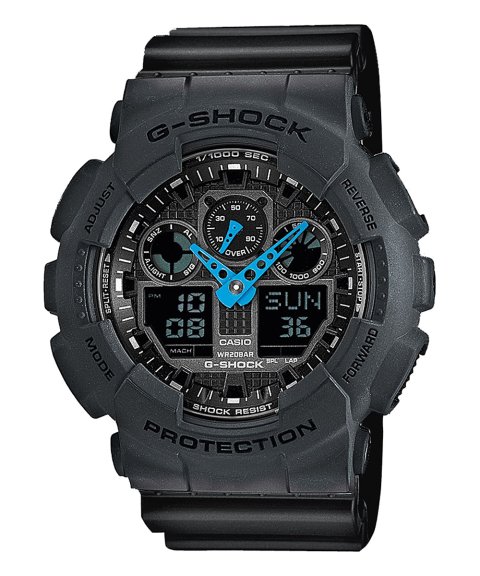 G-Shock Classic Neon Hand Relógio Homem GA-100C-8AER G-Shock Classic Neon Hand Relógio Homem GA-100C-8AER