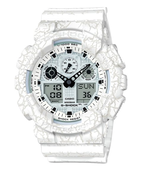 G-Shock Cracked Ground Relógio Homem GA-100CG-7AER G-Shock Cracked Ground Relógio Homem GA-100CG-7AER