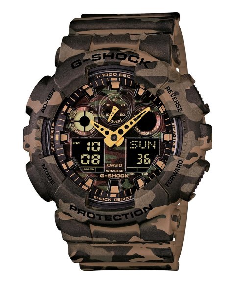 G-Shock Classic Camouflage Relógio Homem GA-100CM-5AER G-Shock Classic Camouflage Relógio Homem GA-100CM-5AER