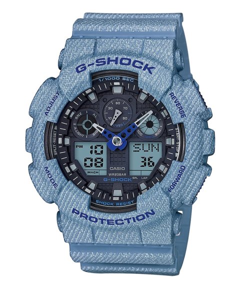 G-Shock Denim Style Relógio Homem GA-100DE-2AER G-Shock Denim Style Relógio Homem GA-100DE-2AER