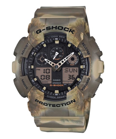 G-Shock Classic Camouflage Relógio Homem GA-100MM-5AER G-Shock Classic Camouflage Relógio Homem GA-100MM-5AER