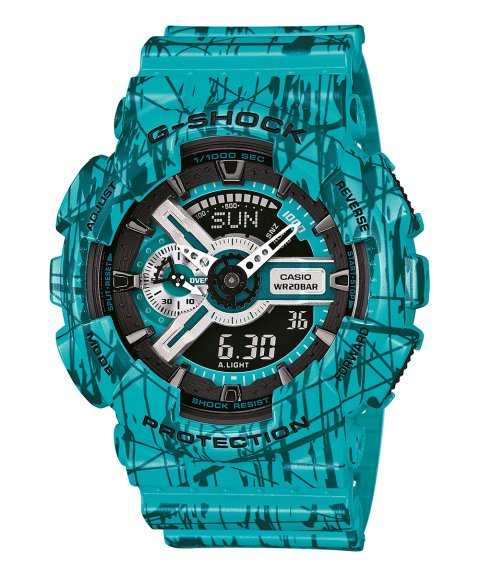 G-Shock Classic Slash Pattern Relógio Homem GA-110SL-3AER G-Shock Classic Slash Pattern Relógio Homem GA-110SL-3AER