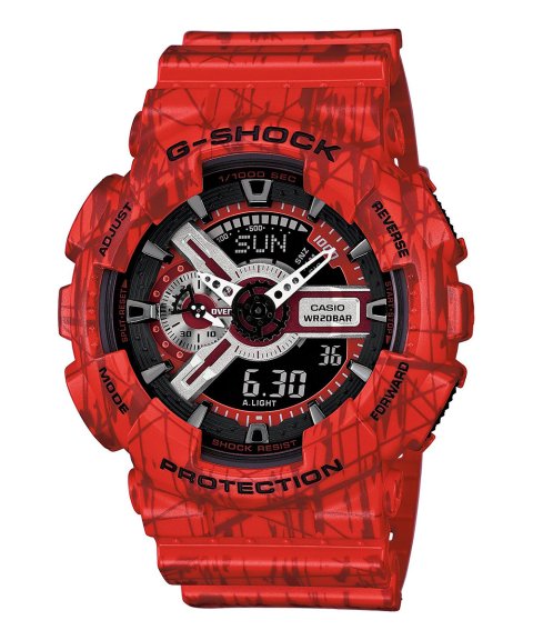 G-Shock Classic Slash Pattern Relógio Homem GA-110SL-4AER G-Shock Classic Slash Pattern Relógio Homem GA-110SL-4AER