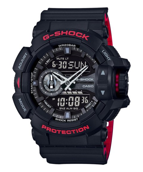 G-Shock Classic Black and Red Relógio Homem GA-400HR-1AER G-Shock Classic Black and Red Relógio Homem GA-400HR-1AER
