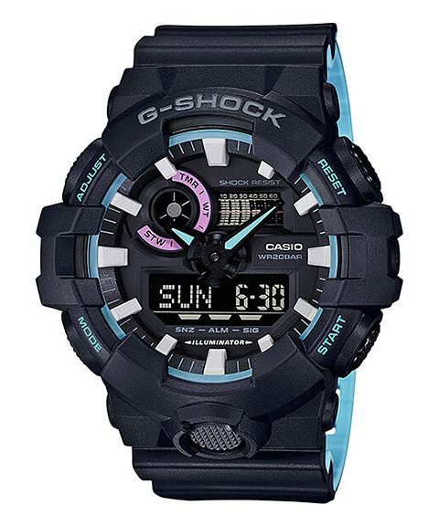 G-Shock 90´s Pastel Color Relógio Homem GA-700PC-1AER G-Shock 90´s Pastel Color Relógio Homem GA-700PC-1AER