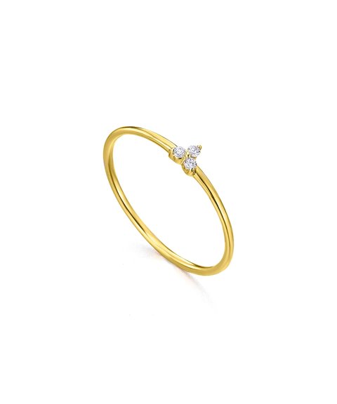 Lecarré Daily Diamonds Joia Anel Ouro 18K e Diamante Mulher GA075OA