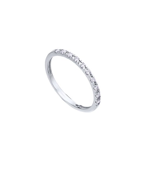 Lecarré Daily Diamonds Joia Anel Aliança Ouro 18K e Diamante Mulher GA076OB