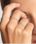 Lecarré Daily Diamonds Joia Anel Aliança Ouro 18K e Diamante Mulher GA076OB