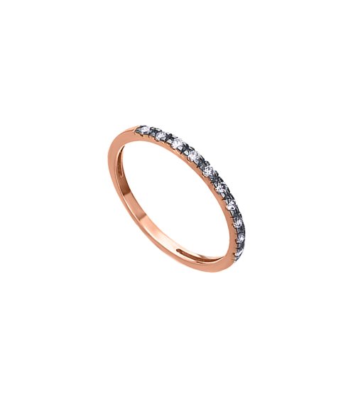 Lecarré Daily Diamonds Joia Anel Aliança Ouro 18K e Diamante Mulher GA076OR-BR