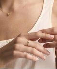 Lecarré Color Essentials Joia Anel Ouro 18K e Topázio Azul Mulher GA188TA
