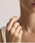 Lecarré Color Essentials Joia Anel Ouro 18K e Topázio Azul Mulher GA188TA