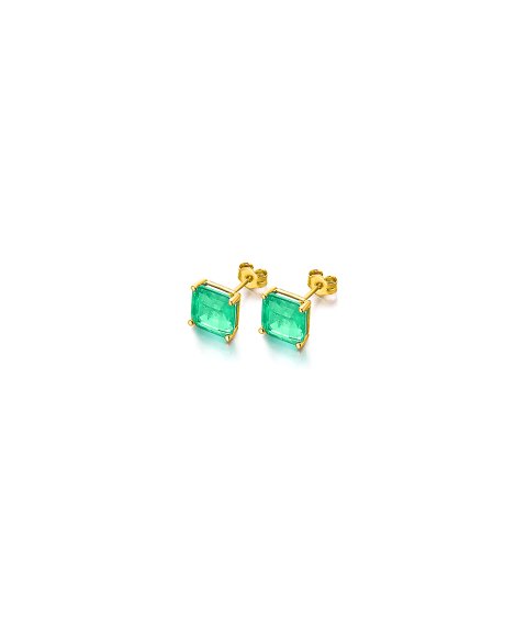 Lecarré Green Love Joia Brincos Ouro 18K e Quartzos Mulher GB117OA.00