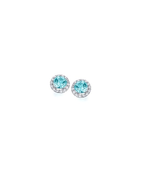 Lecarré Ocean Joia Brincos Ouro 18K, Topázio e Diamantes Mulher GB146OB.00