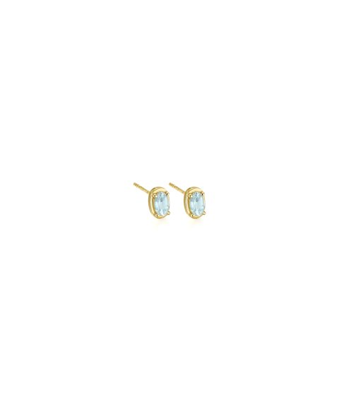 Lecarré Color Essentials Joia Brincos Ouro 18K e Topázios Azuis Mulher GB212TA.00