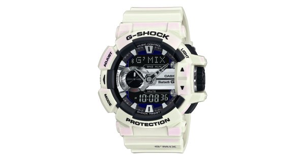 G-SHOCK GBA-400 ホワイト　5413P＊JA G-Shock G-Mix Bluetooth Relógio GBA-400-7CER - Pereirinha
